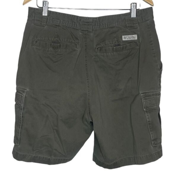 Columbia Olive Tan Cargo Shorts size 34 - Picture 2 of 5
